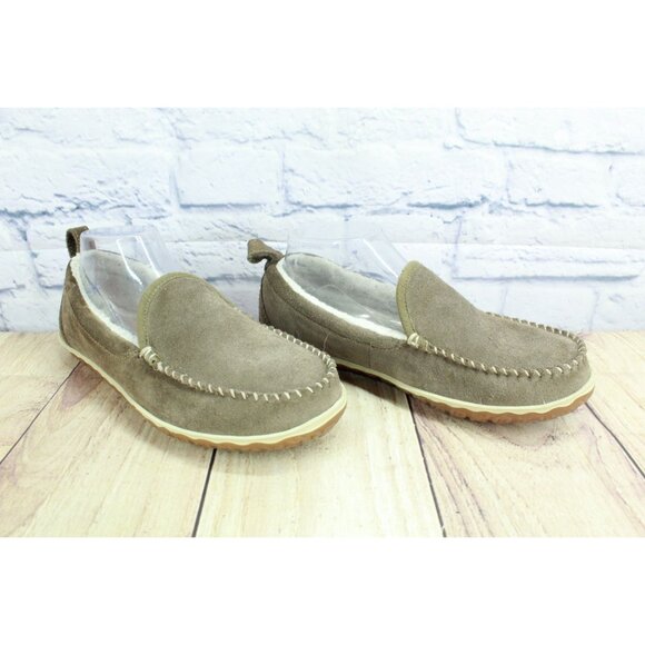LL Bean Mountain Slippers Moccasin Dark Cement Size 8 M - Picture 3 of 9